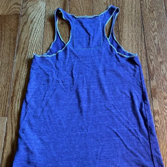 Aviator Nation Purple Tank with Navy Logo and Retro Stripes Small New - Picture 2 of 2
